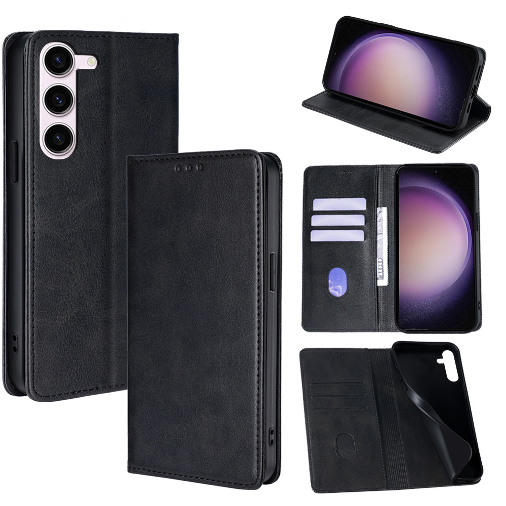 

Magnetic Leather Wallet Flip Faux Leather Fashion Phone Case For Galaxy S23/s23 Plus/s23 Ultra/s23 Fe 5g