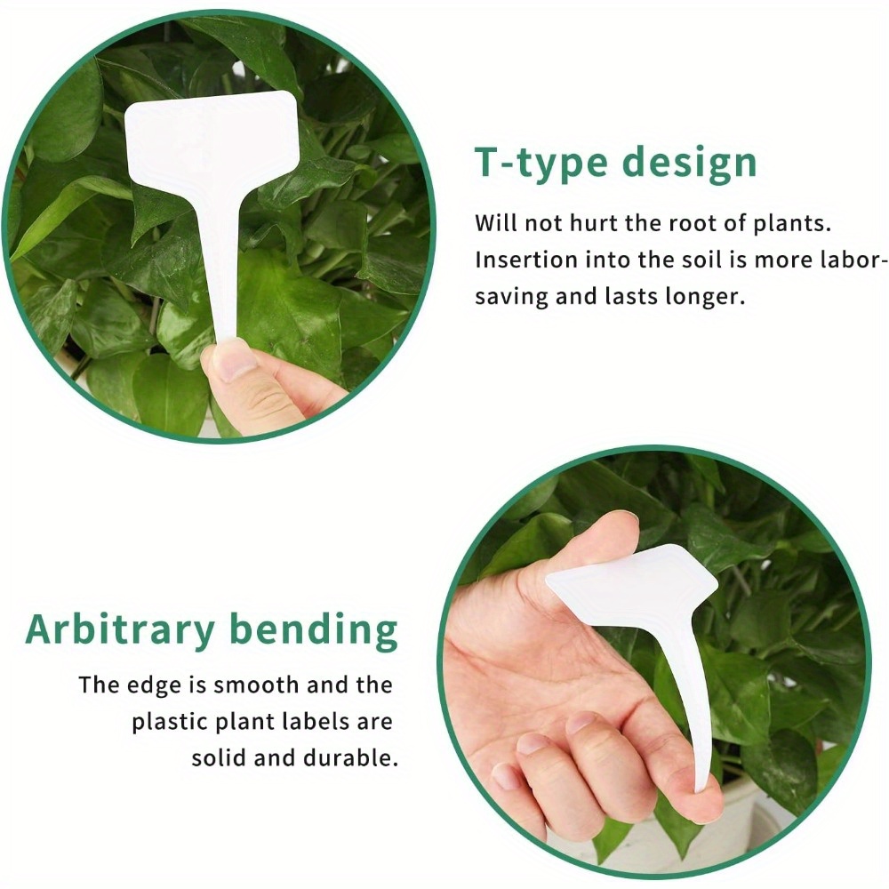 Etichette Impermeabili Adesive Pennarelli Piante Vivaio 300 Etichette Piante In PVC - Marcatori Da Giardino, Impermeabili, Con Penna Accessori Giardinaggio Organizzazione Targhette In Plastica
