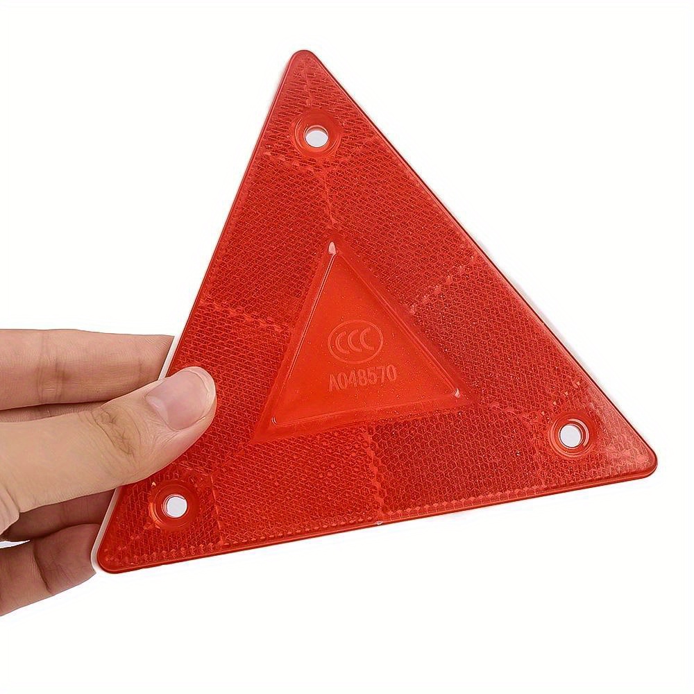 reflective warning s for stop sign safety reflector for trailer truck plate 2pcs 1pc details 6