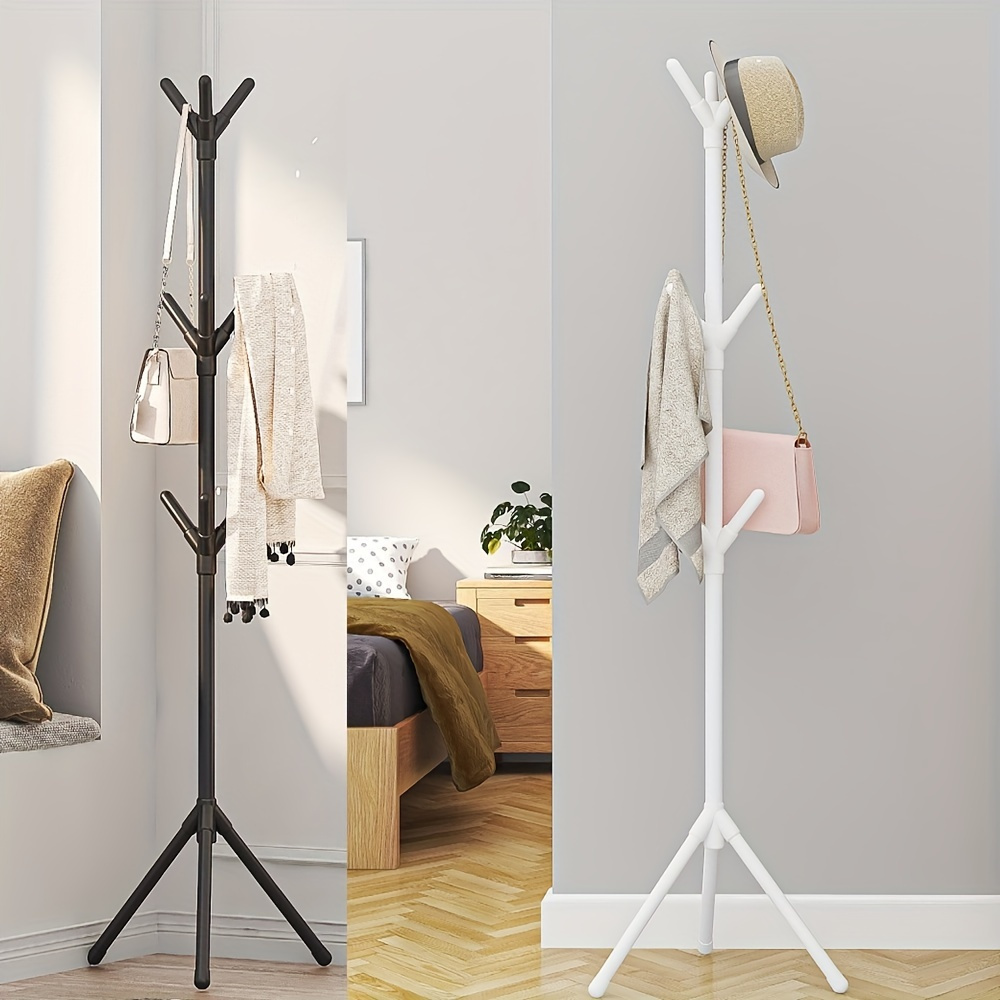 

Multipurpose Freestanding Iron Coat Rack - Simple Luxurious Design For Office And Bedroom, Vertical Creative Hall Tree With Special Functions, No Electricity Or Wooden Materials Required