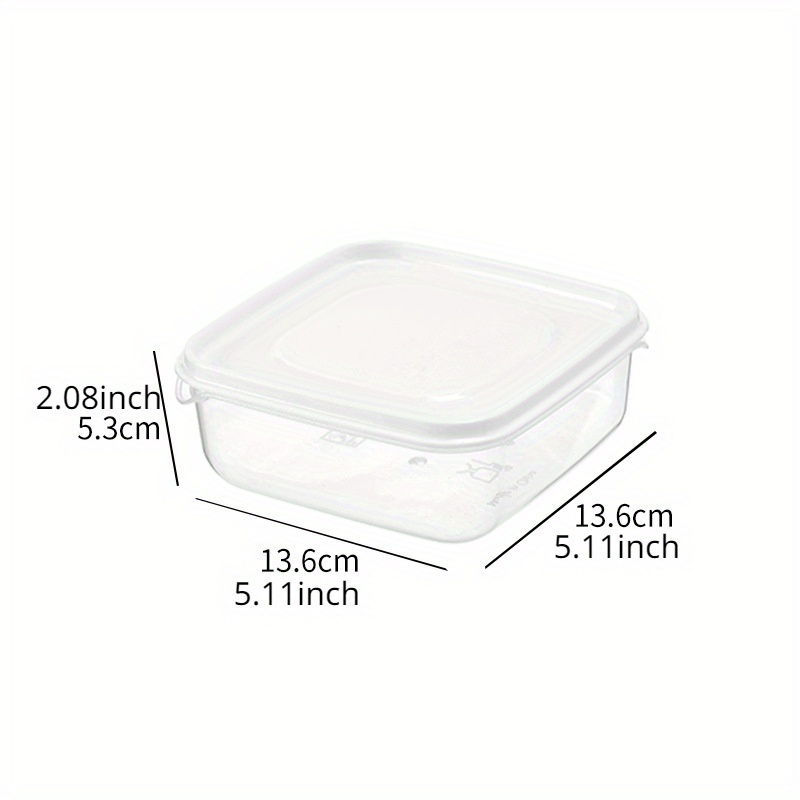 1pc Leak-proof Transparent Food Storage Container With Flip Lid ...