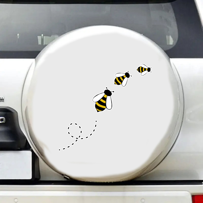 

Matte Finish Bee-themed Vinyl Sticker - Perfect For Laptops & Cars, Easy Peel & Stick, Durable Decal