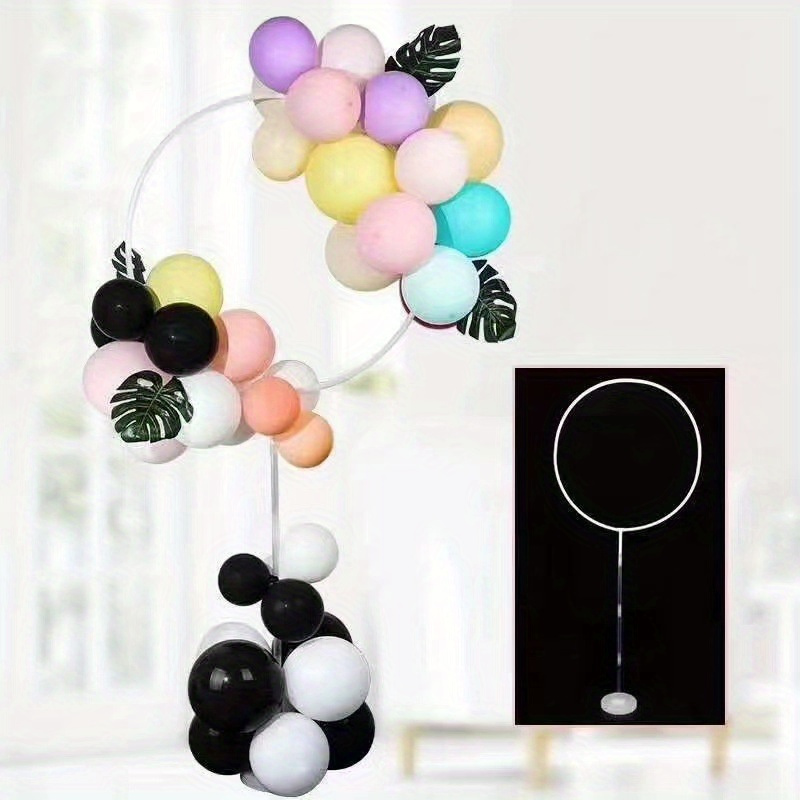 

1set Round Balloons Stand Holder Plastic Balloon Arch Hoop Wreath Ring Birthday Wedding Party Baby Shower Balloon Decorations
