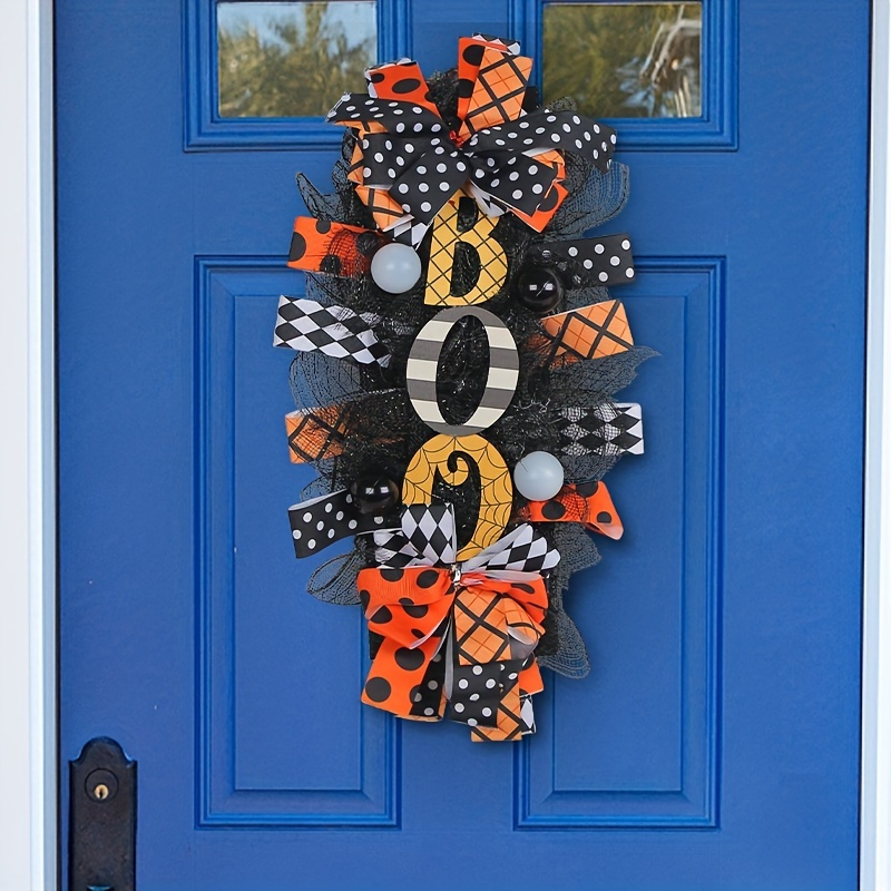 

1pc, Halloween Artificial Wreaths, Front Door Decor, Halloween Decor, Indoors Decor, Outdoors Decor, Scene Decor, Festivals Decor, Room Decor, Home Decor, Corridors Decor, Window Decor, Offices Decor