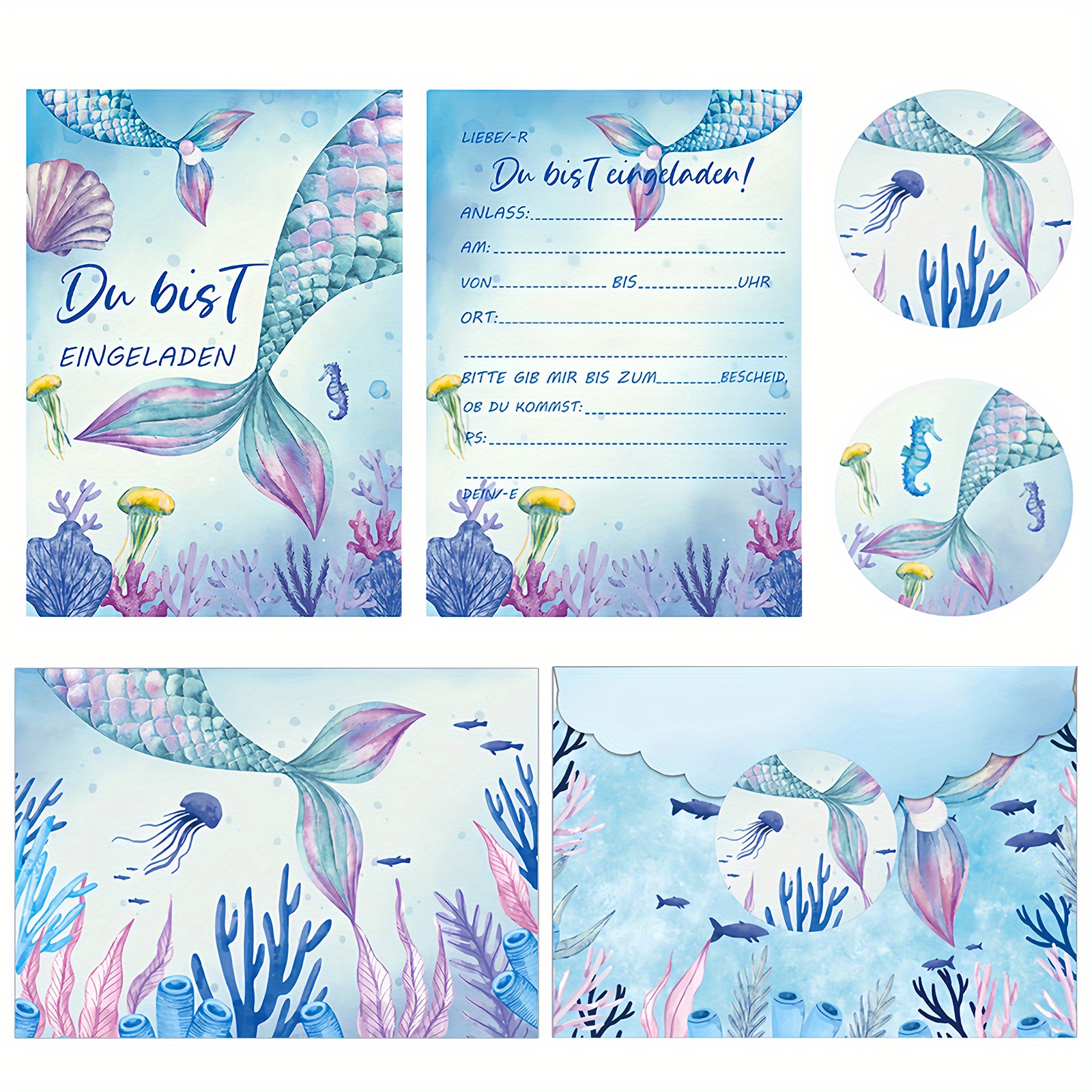 

[ ] 12x Theme Set Envelope 16x11cm Invitations