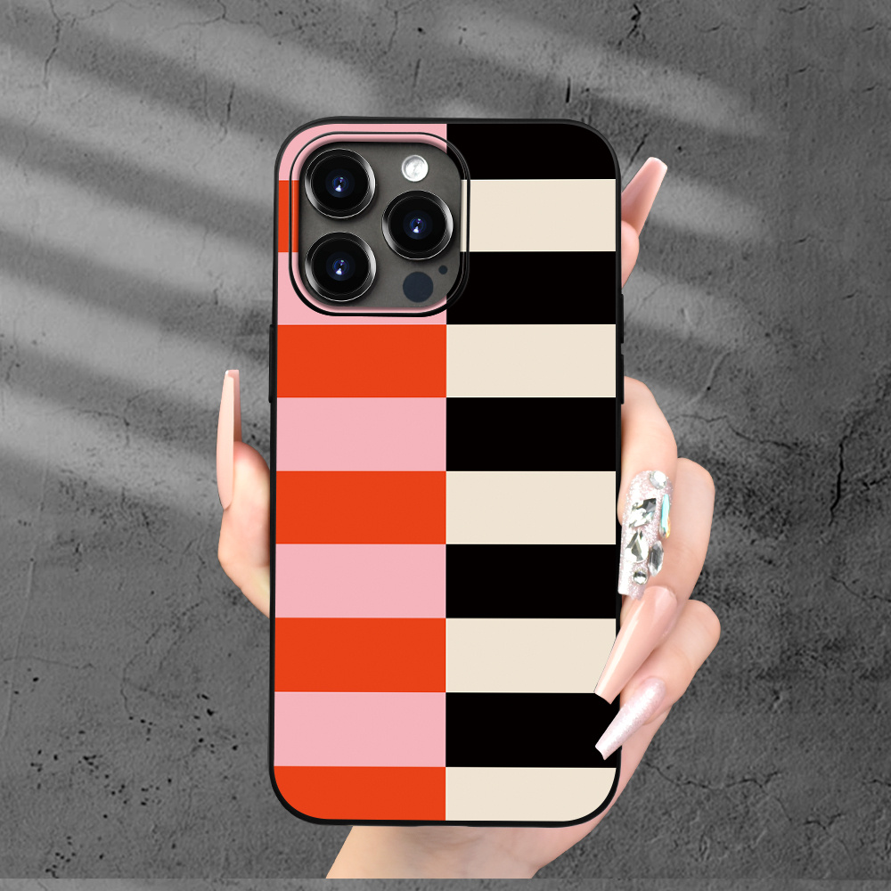 

Stripe Pattern Matte Phone Case Suitable For 15/14/13/12/11/xs/xr/x/7/8 Plus Pro Max Mini