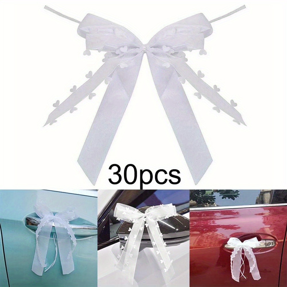 Image of 30pcs/pack Wedding Bowknots Ribbon Bows Cars Chairs Party Holiday Wedding Arch Vase Photo Prop Decoration