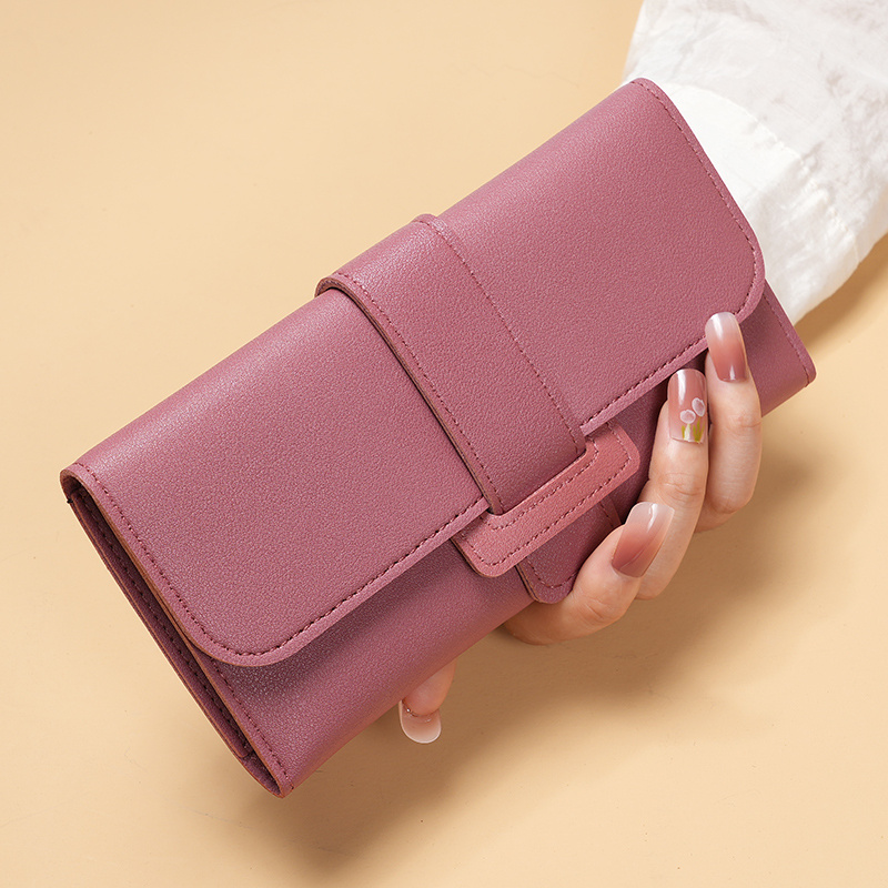 COEQINE Cartera De Gran Capacidad Para Mujer, De Piel Sintética, Cartera Larga, Tarjetero De Crédito, Monedero De Embrague, Cartera Para Teléfono, Cerdo Rosa