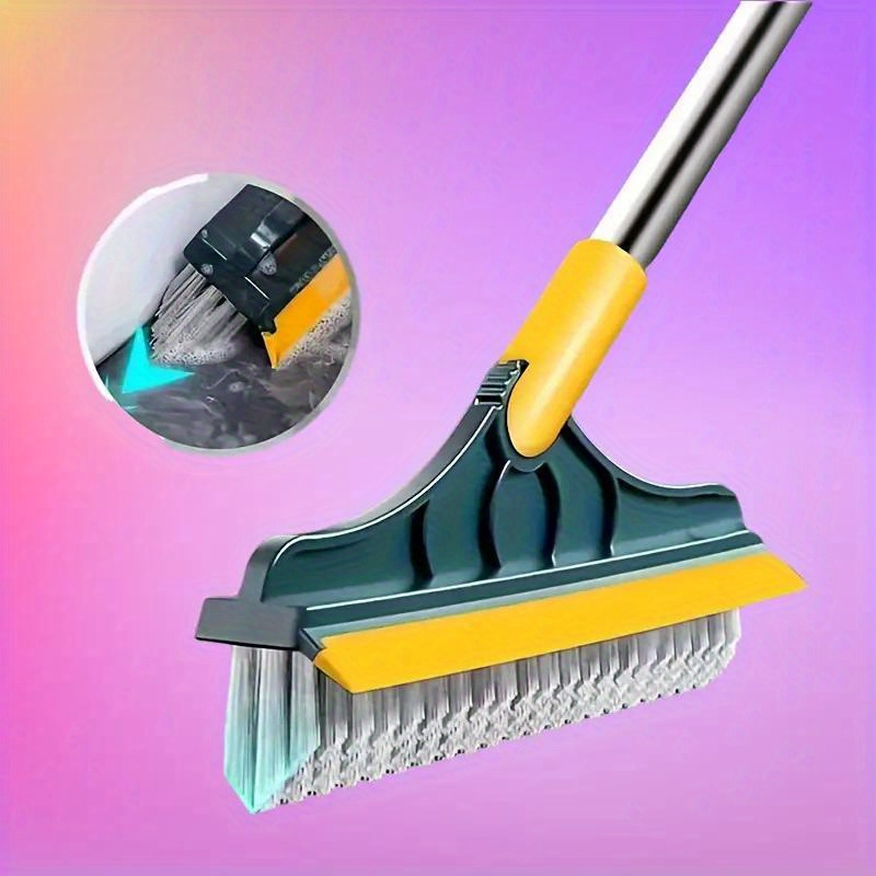 

1pc Cleaning Brush, With Long Handle Adjustable Cleaning Brush, With Window Cleaner Crack Cleaning Brush, Suitable For Bathroom And Toilet, Hotel Use