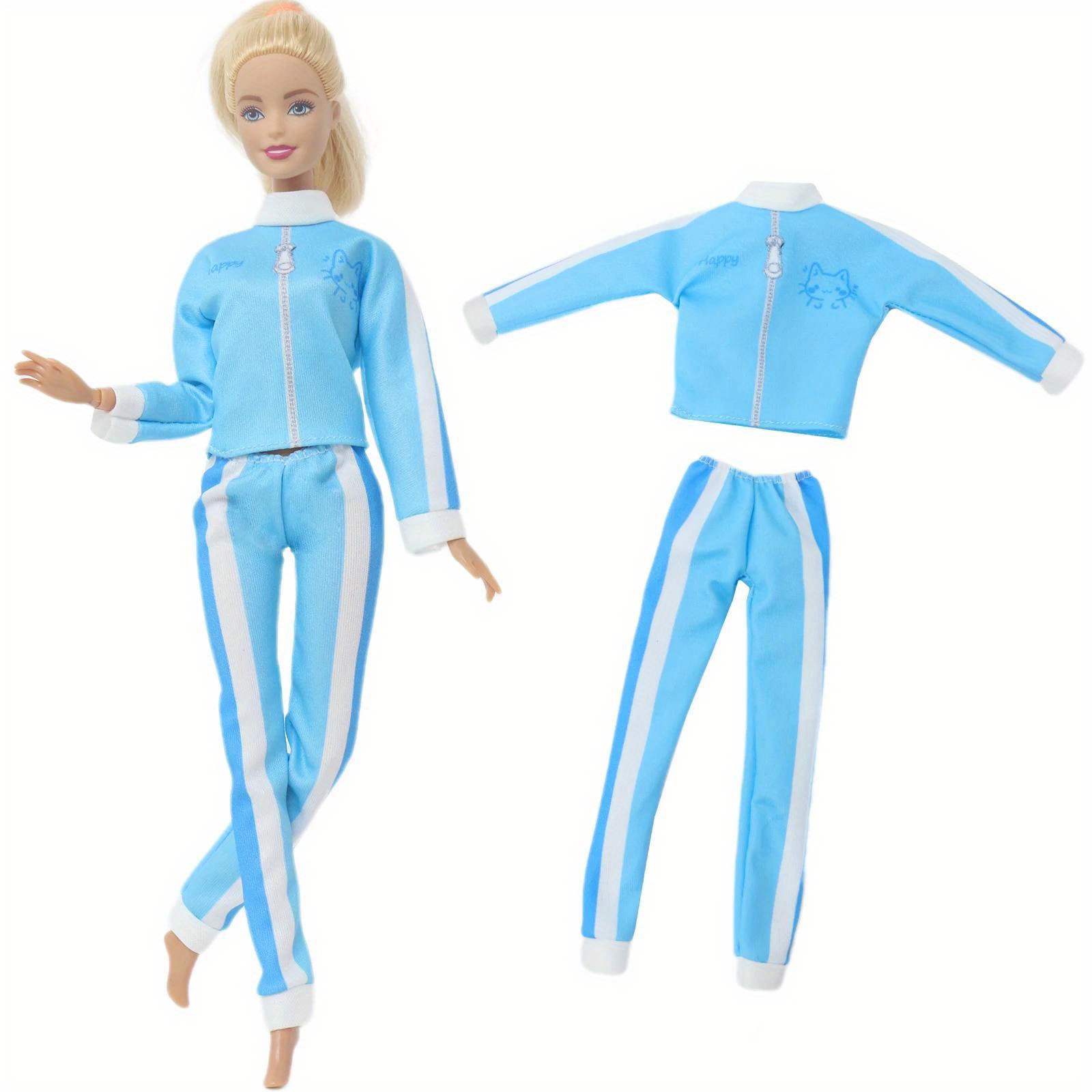 Sports Attire For 11.5-inch Dolls, Featuring A Stylish Coat And Pants, Perfect For Casual Wear. A High-quality Outfit That Makes A Great Gift For Kids, Additions Included (doll Not Included)