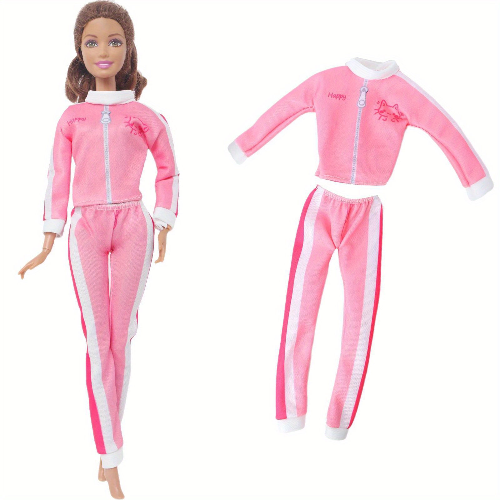 Image of Sports Attire For 11.5-inch Dolls, Featuring A Stylish Coat And Pants, Perfect For Casual Wear. A High-quality Outfit That Makes A Great Gift For Kids, Additions Included (doll Not Included)