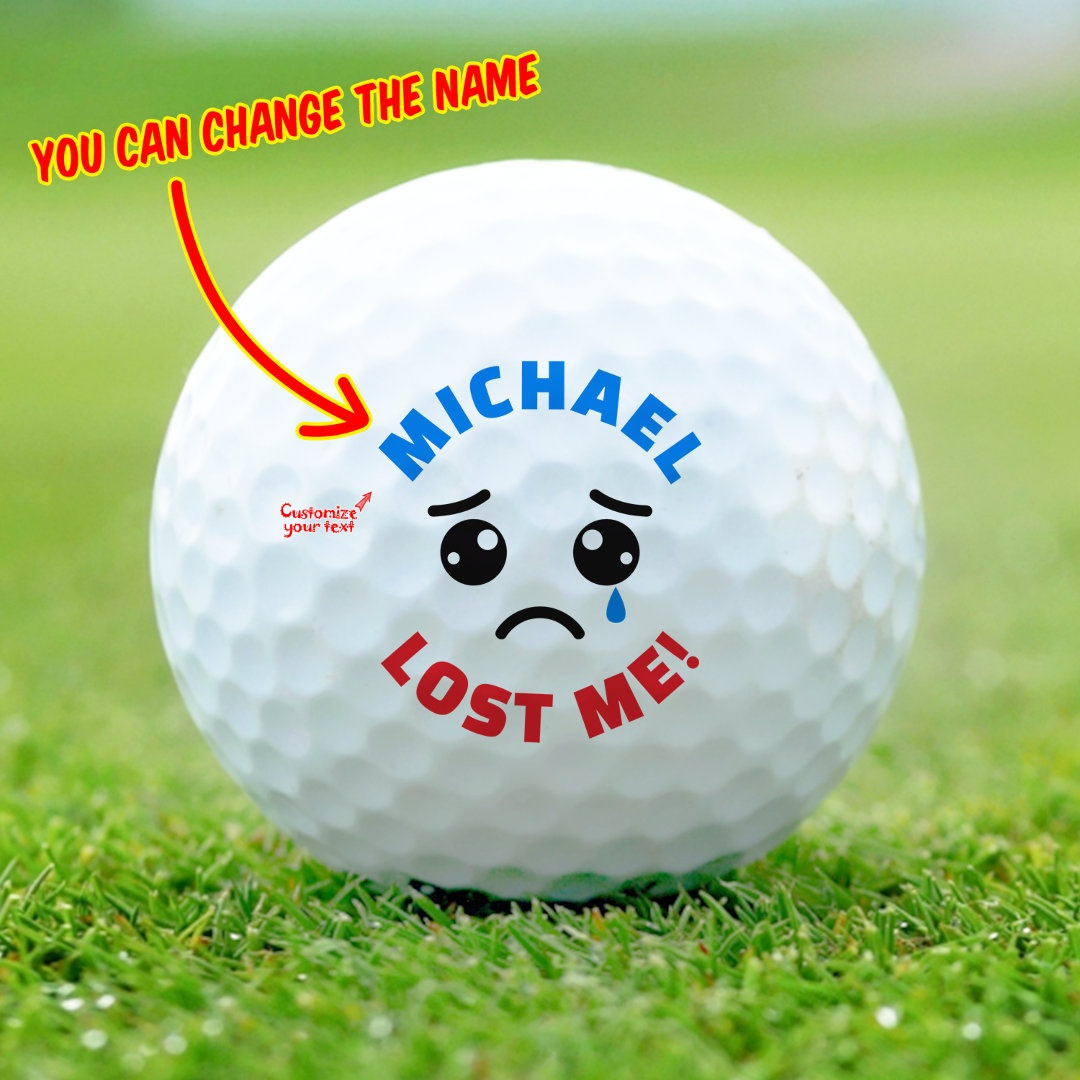 

3/6/12pcs Unique Personalized Name Novelty Golf Balls For Indoor And Outdoor Putting And Chipping Practice, Double-layer Gift For Golf Enthusiasts, Featuring A Two-layer Design