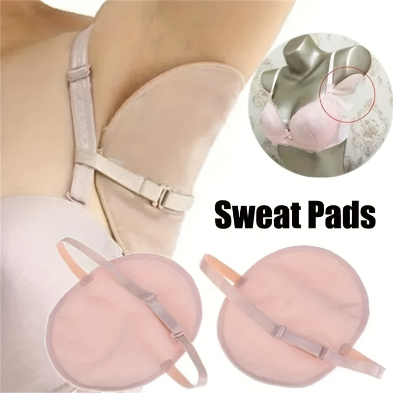 TEMU 1pair Reusable Underarm Sweat Pads, High Absorbency Guards For All Outfits - Comfortable & Discreet For Daily Wear, Lightweight & Breathable, Suitable For Both Men And Women