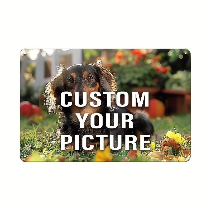 

1pc Metal Tin Sign, Customized Image Tin Plate Garden Home Pub Cafe Shop Office Classroom Art Wall Decor, Vintage Customized Poster Plaque