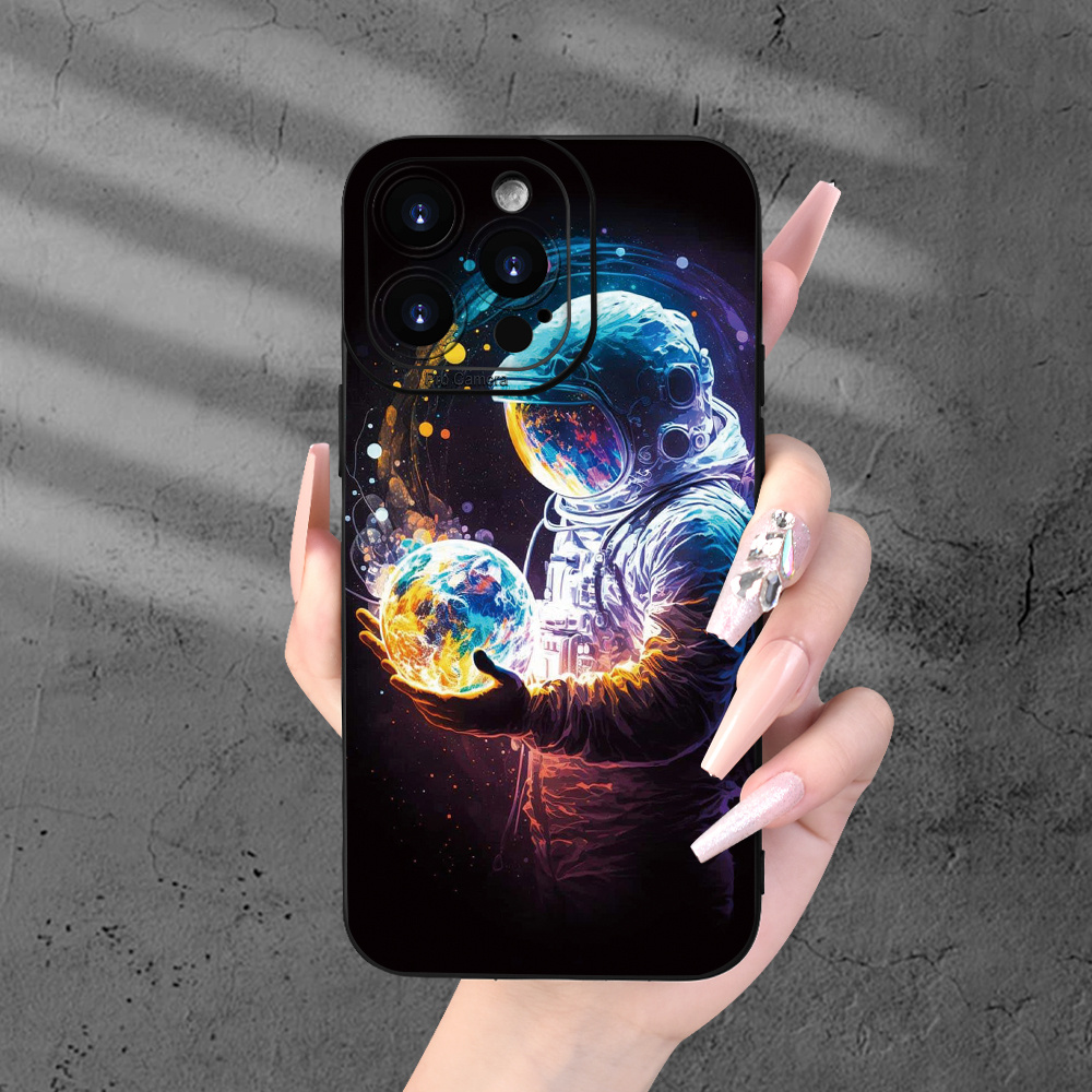 

Astronaut Pattern Matte Phone Case Suitable For 15/14/13/12/11/xs/xr/x/7/8 Plus Pro Max Mini