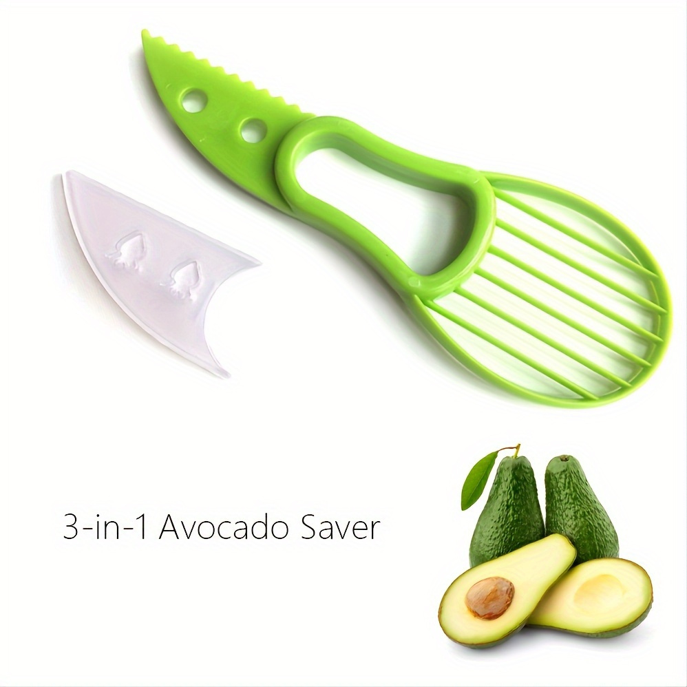 3-in-1 Avocado Slicer Tool - Plastic Avocado Peeler, Pitter, And Cutter ...