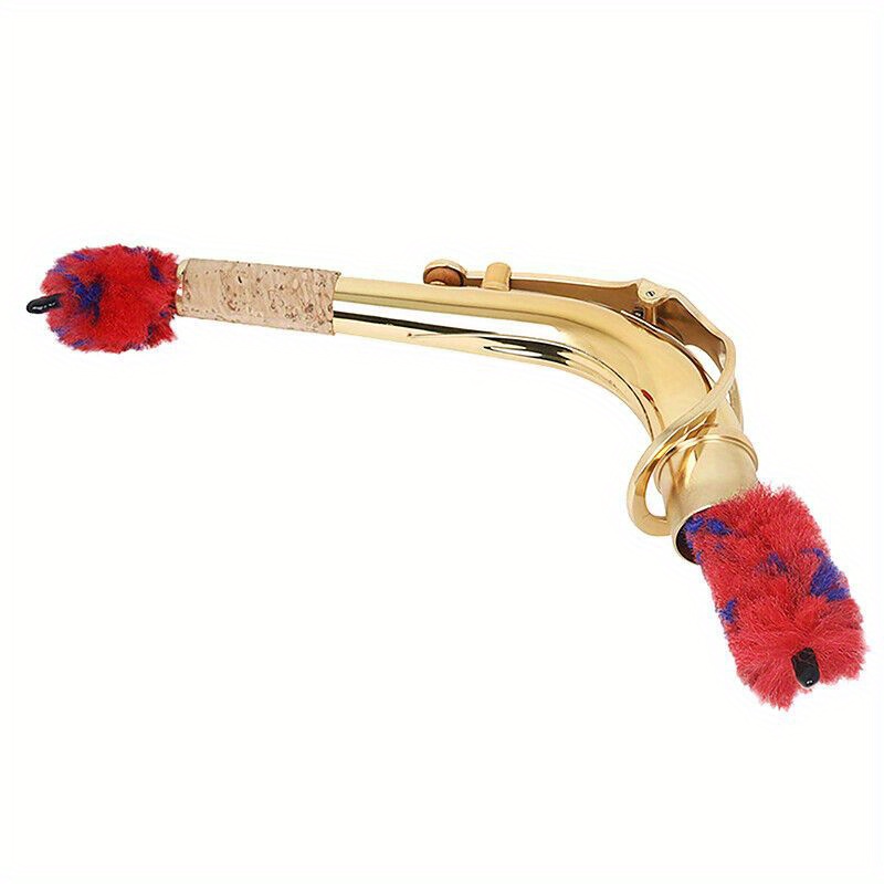 

Premium Saxophone Neck Cleaning Brush - Nylon With Protective Rubber Tip, Flexible & Absorbent