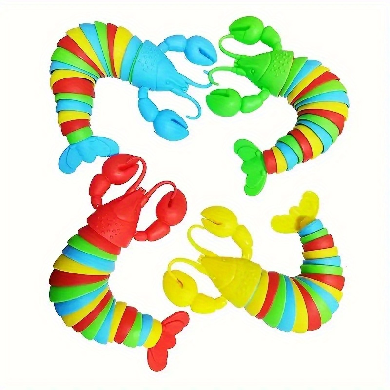 

2pcs Slug Toys, 3d Articulated Stretch Lobster Hand Toy, Slug Toy For Adults, Office Desk Toy