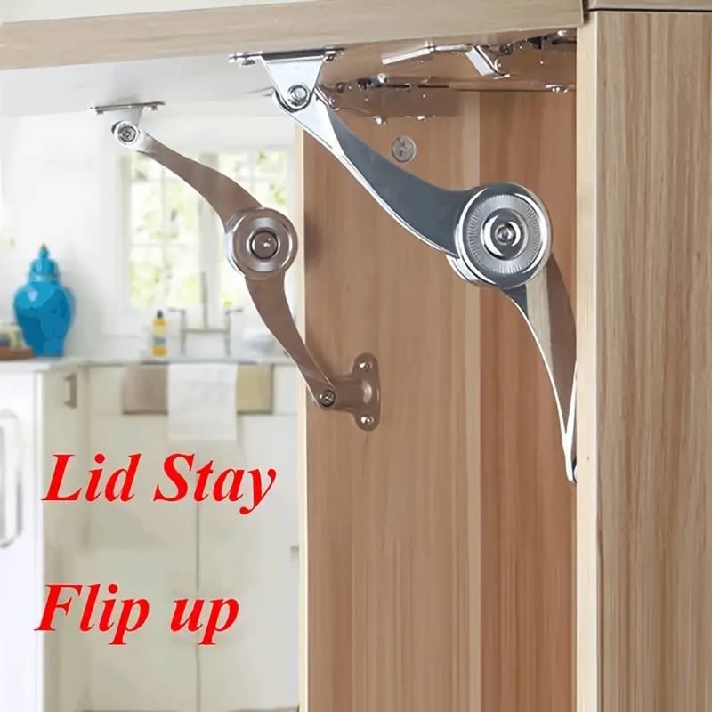 Lid Support Hing Lift Up Buffer Damper Folding Hinges Lid Stays With Soft Close For Wardrobe Cabinets Door