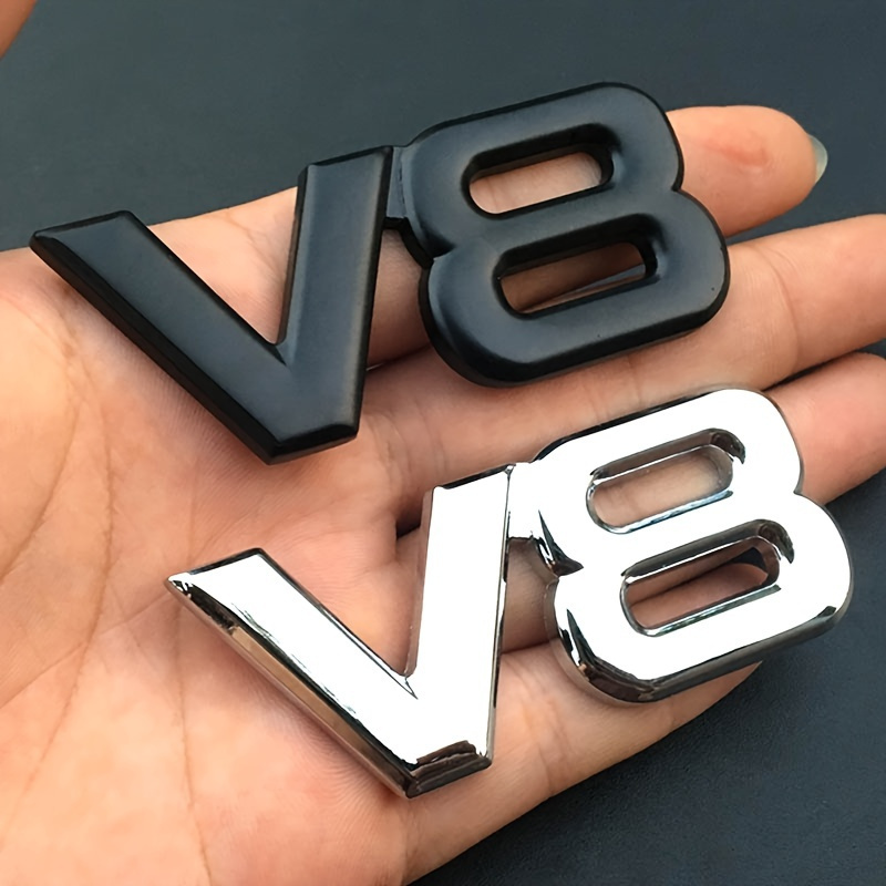 

Upgrade Your Vehicle With A Stylish V8 Racing Emblem Car Sticker