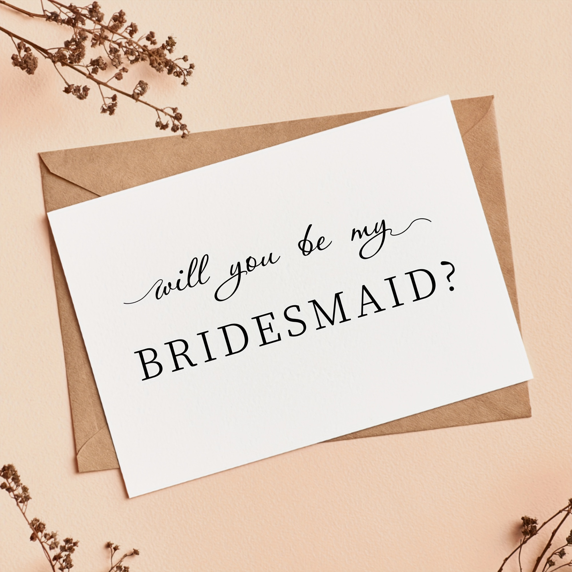 Bridesmaid Proposal Card - Perfect For Anniversaries & Everyday Office Use