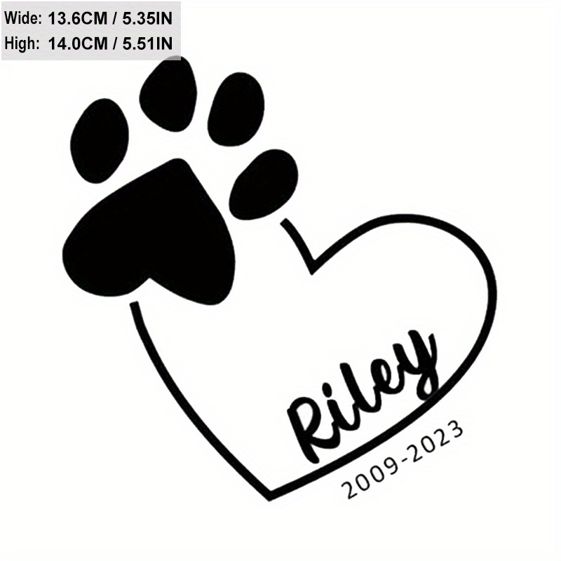 

Personalized Dog - Pvc Pet Decals For Motorcycle Enthusiasts