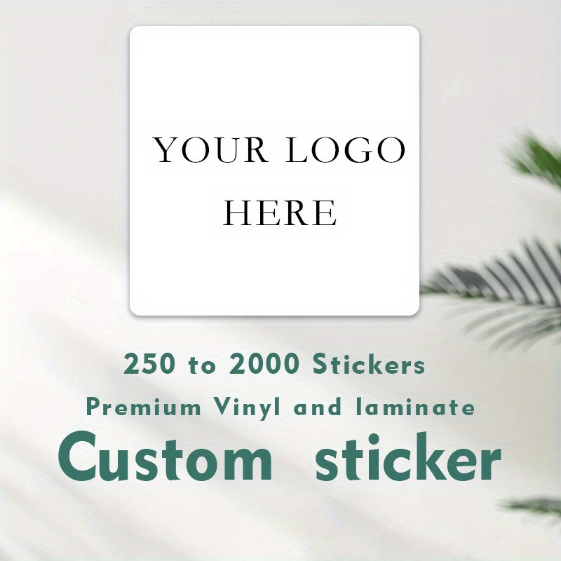 

Custom Square Stickers - Personalize With Your Logo For Business, Bag Seals, Birthdays & Baptisms