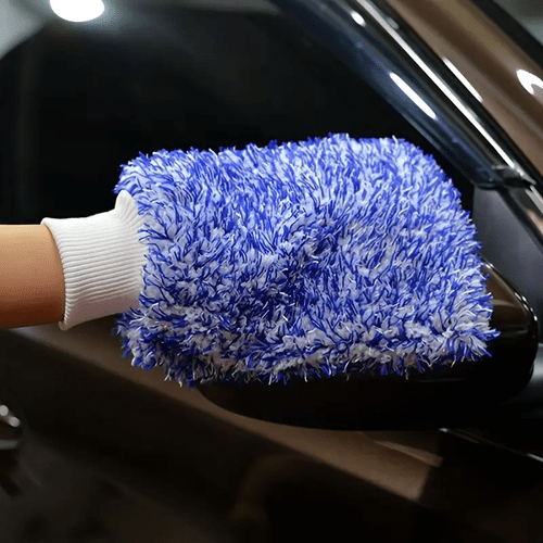 2 5pcs universal thickened absorbent soft fiber car wash gloves car wash gloves suitable for cleaning cars trucks motorcycles household kitchens cleaning tools