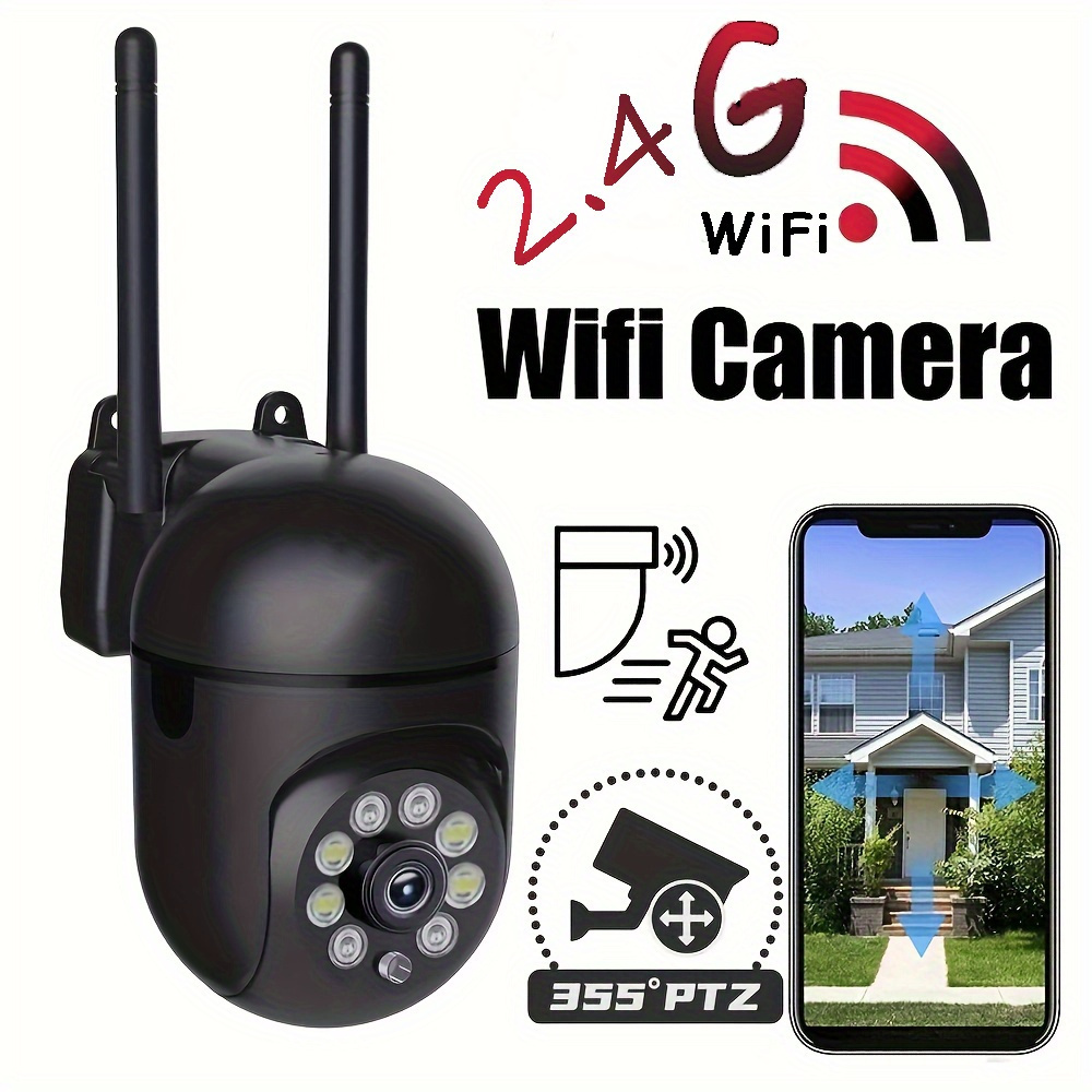 hd 1080p wifi surveillance camera 355 degree hd   camera with intercom remote high definition night vision camera suitable for indoor and outdoor non   anti domestic   operation christmas thanksgiving gifts details 1