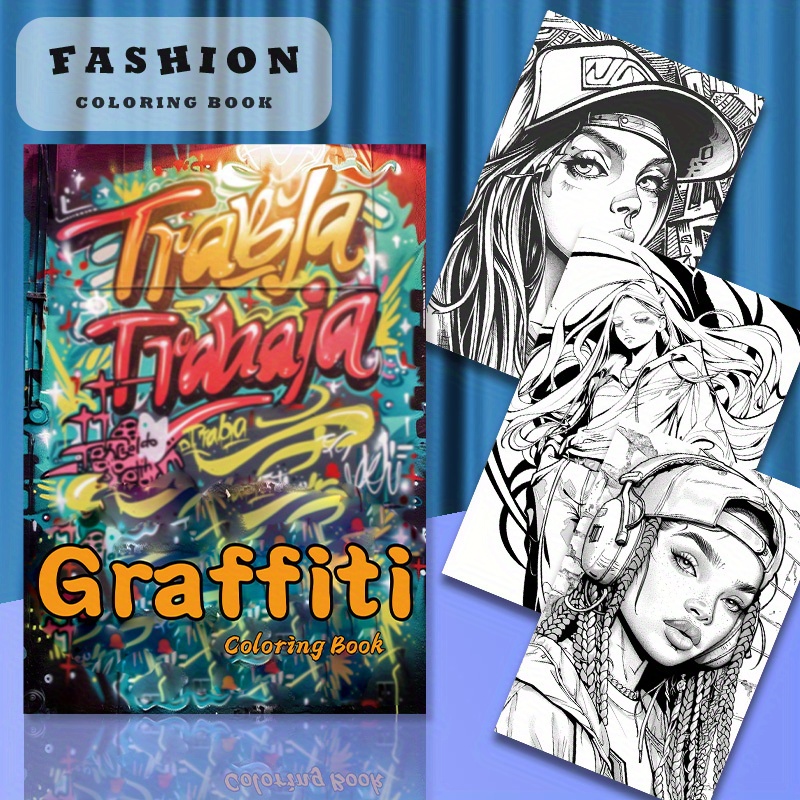 

Innovative Upgraded Thick Paper 22-page Graffiti Painting Coloring Book For Adults - Perfect Birthday & Holiday Party Gift, Daily Office Supplies - 1pc