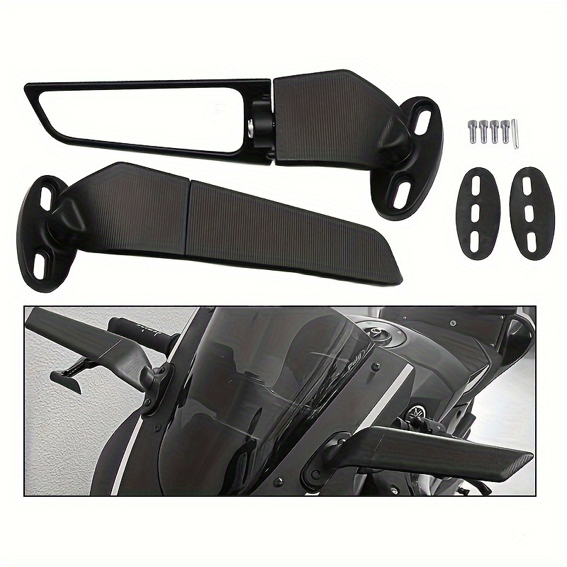 

1 Set Motorcycle Modified Universal Fixed Wind Wing Rearview Mirrorspoiler For Kawasaki For For Honda For