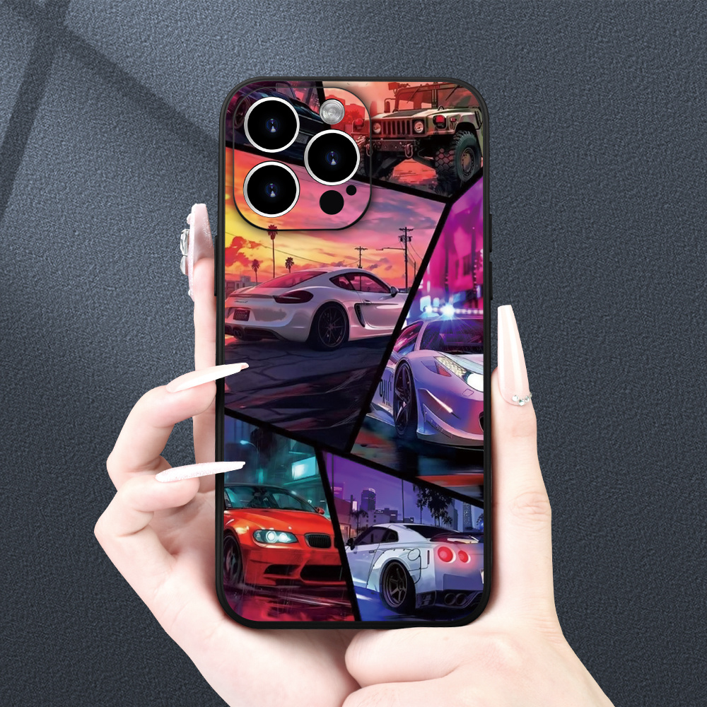 

Stylish Car-themed Printed Phone Case For 15/14/13/12/11/xs/xr/x/8/7/se2/se3/plus/pro Max