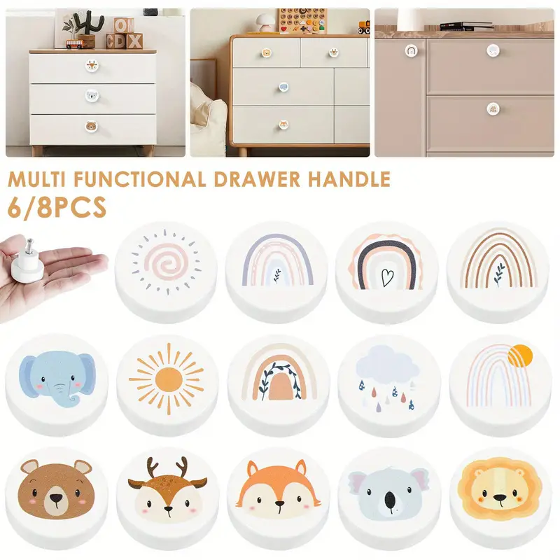 where to buy cute dresser knobs YUYUETIME Cute Dresser Knobs Beech Wood Cartoon Style 1Pack