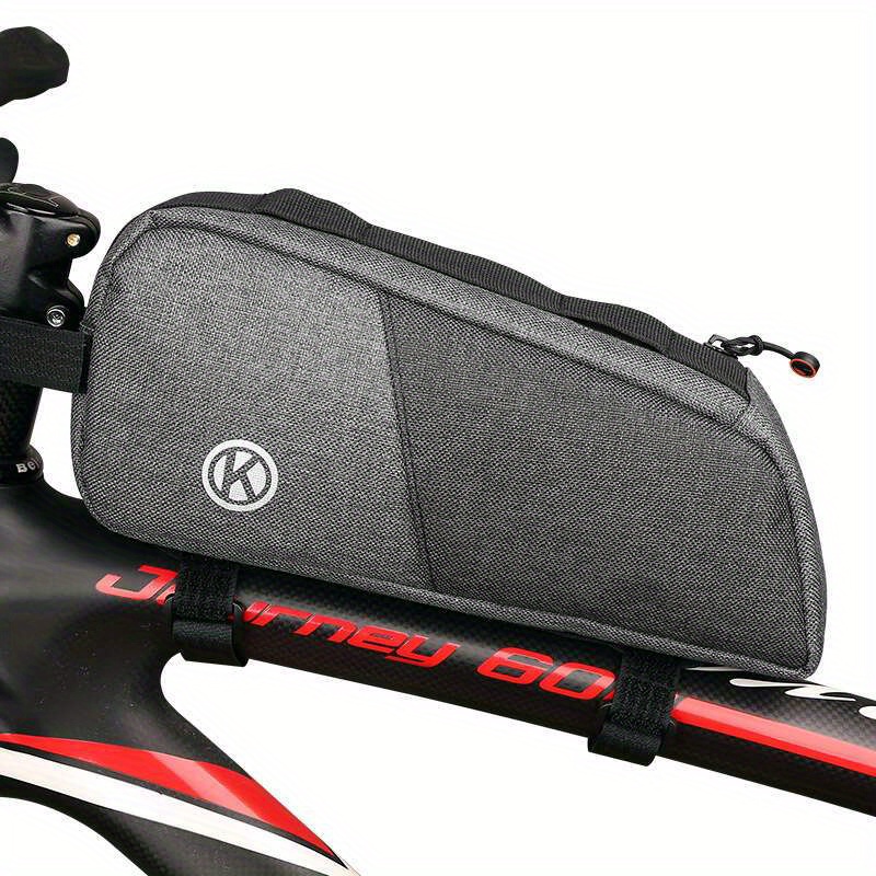 

Simple Bicycle Handlebar Bag, Outdoor Cycling Nylon Pouch, Triangle Storage For Air Cylinder & Long Items