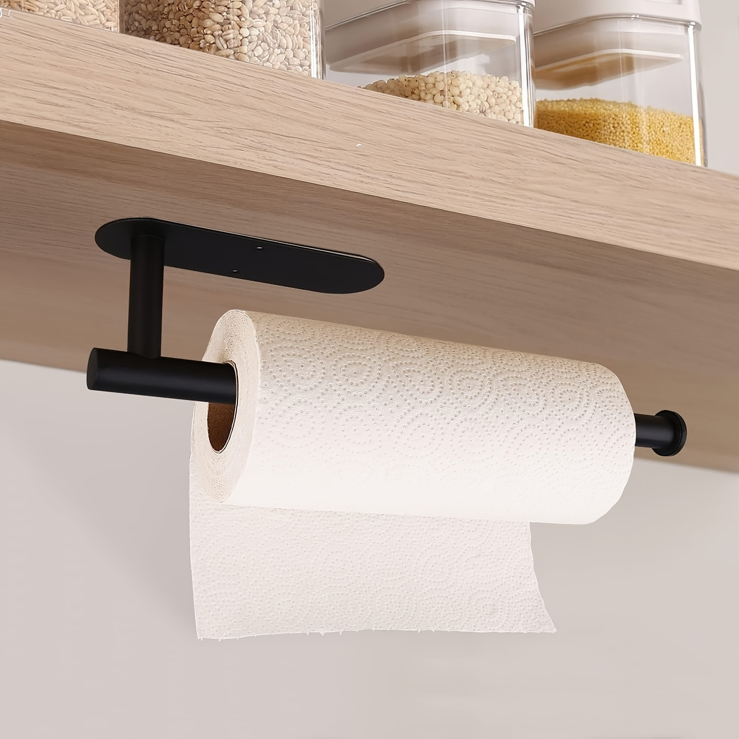 

Stainless Steel Paper Towel Holder - Heavy-duty, Wall-mounted Rack For Kitchen & Bathroom Under Cabinet Storage