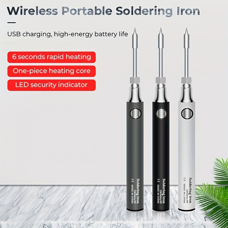 

Cordless Precision Usb Soldering Pen - 8w Rechargeable Tool With Temperature Control For Easy Welding
