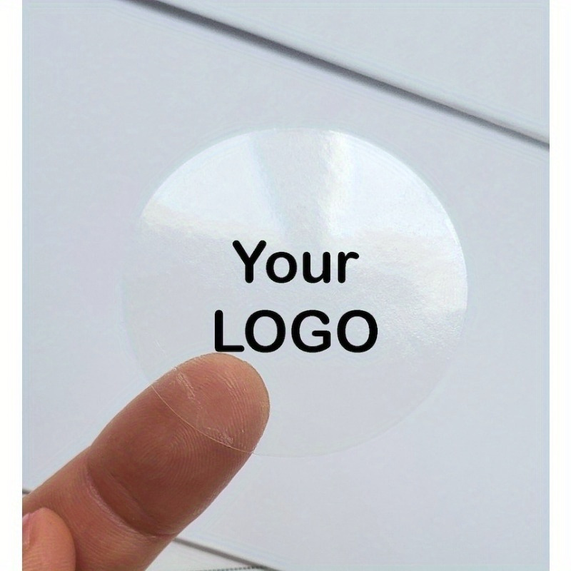 

Custom 96-piece 1.57" Transparent Logo Stickers - Personalized Business Branding & Pieceaging Labels, Clear Round Seals For Weddings, Birthdays & Parties