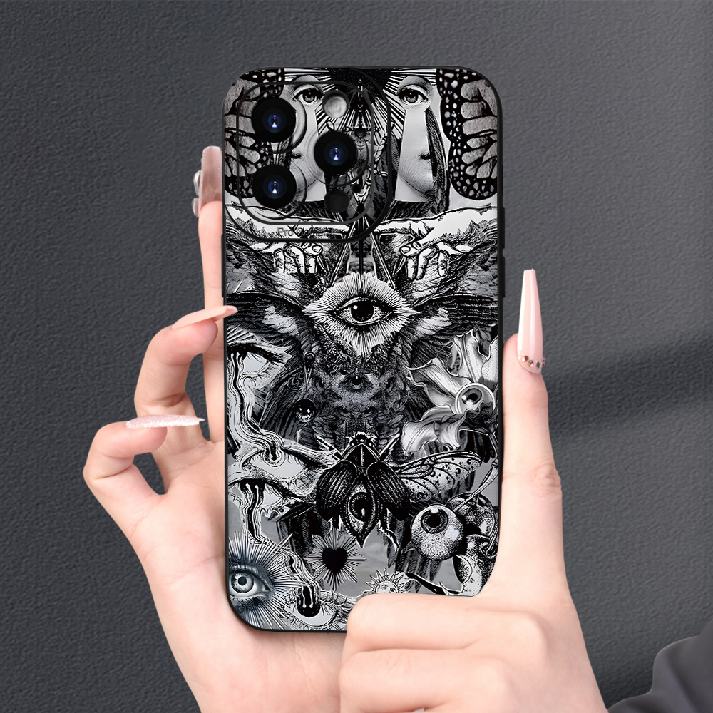 

Grotesque Eye Design Tpu Phone Case For Iphone 15/14/13/12/11 Plus Pro Max