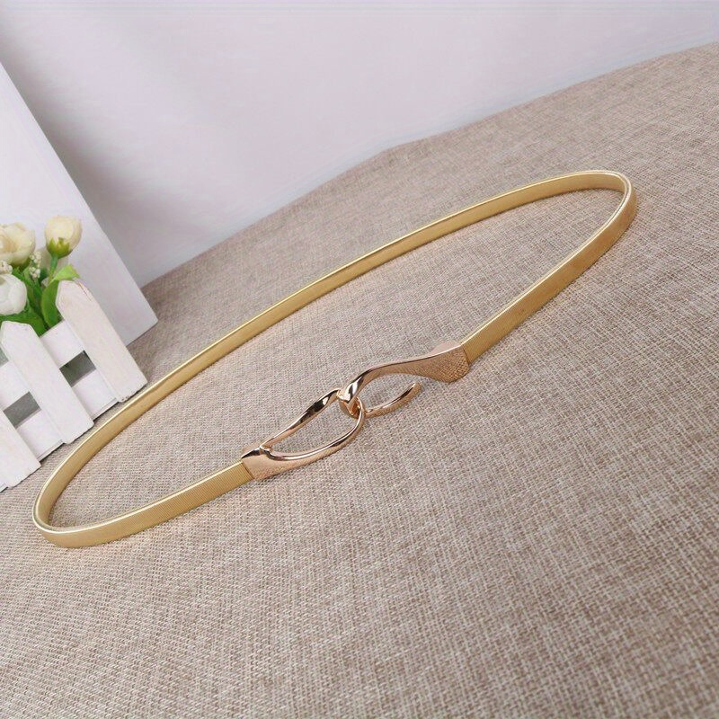 Women's Adjustable Golden-Tone Chain Belt - Versatile Metal Waist belt for Casual, Wedding & Daily Wear - Standard Size Fashion Accessory GM073, Waist Jewelry, Casual Outfit Accessory, Sleek Metallic Finish