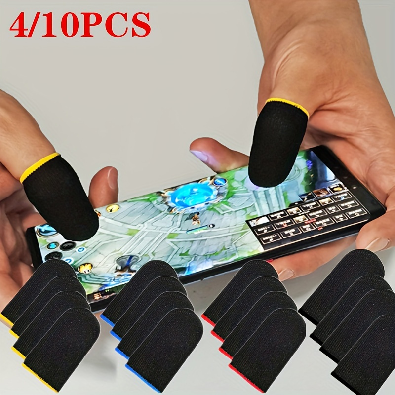 

4/10pcs Touchguard Polyester Sleeves, -sweat Touchscreen Fingerless Gloves For