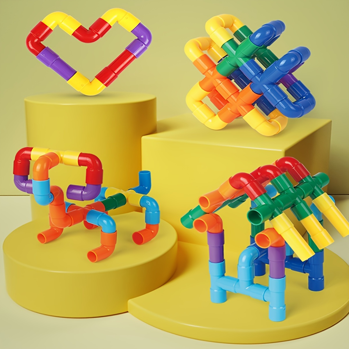

50pcs Diy Water Building Blocks Toys, Water Pipe Building Blocks Toy Construction Educational Toys Gift