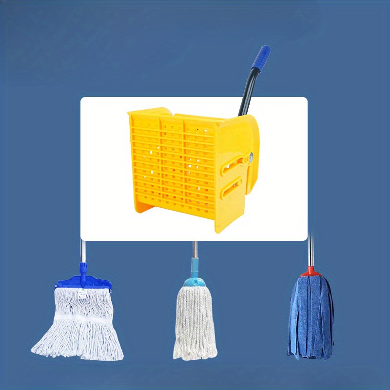 commercial plastic mop bucket with wringer and wheels removable water   panel no electricity needed for living room bedroom toilet kitchen and floor cleaning details 1