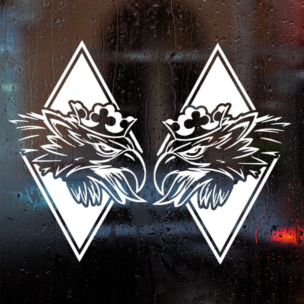 1pair/2pcs Eagle Head Sticker Truck Decals / Sticker Decal Vinyl