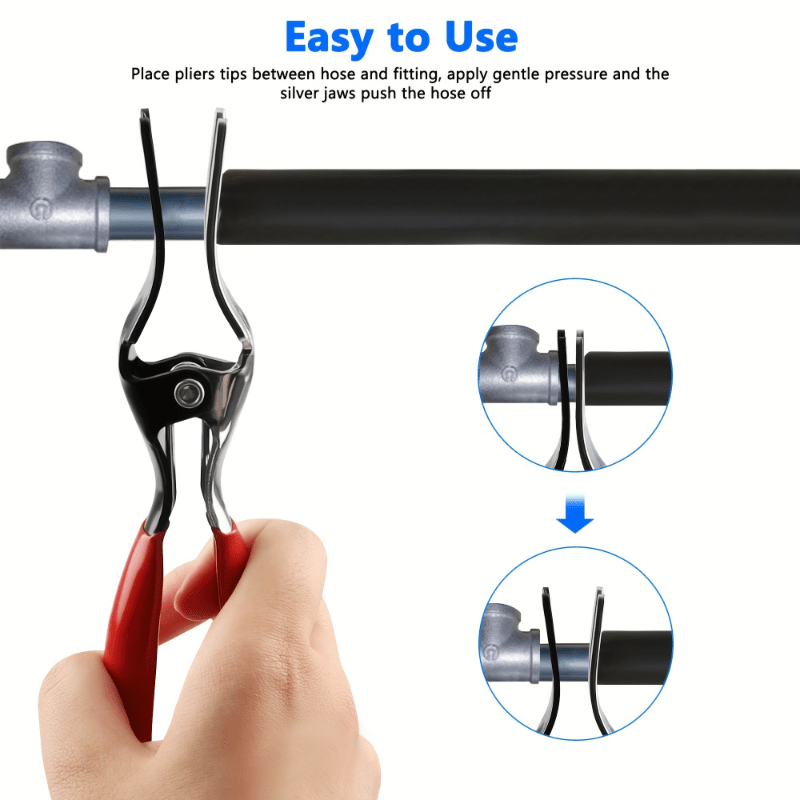 

1pc Automotive Hose Removal Pliers - With Manganese Steel Material, For Auto Fuel Line And Vacuum Hose Separator Repair