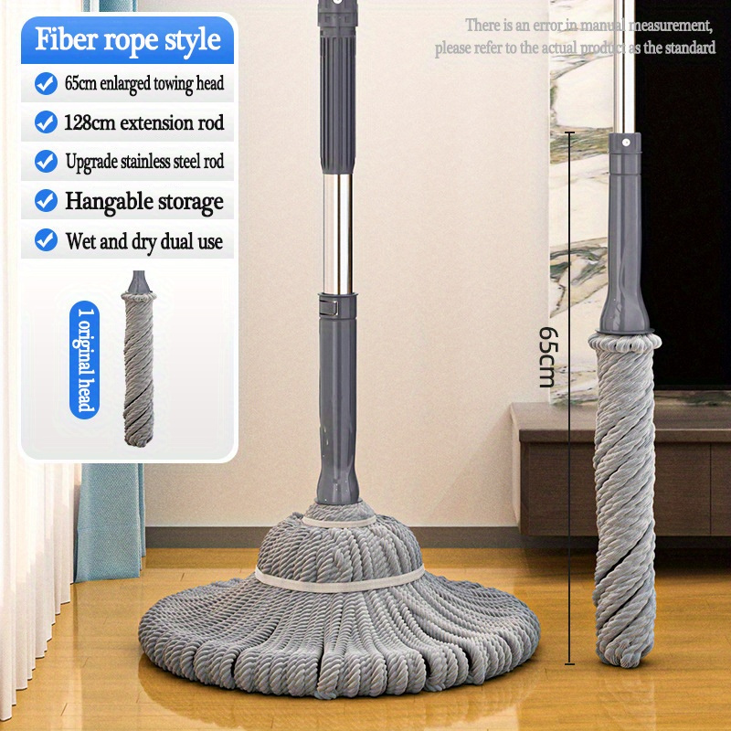 TEMU No Hand Washing Mop Mop Floor Cleaning Rotating Self Twisting Water Mop Lazy Person Mop Floor Cleaning Tools