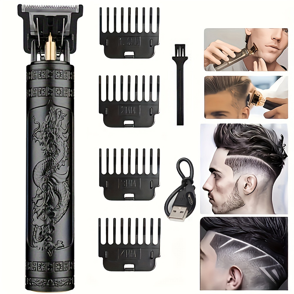TEMU Men's Hair Clipper, Cordless Hair Trimmer, , Beard Shaver, Grooming Kit, Usb Charging, Suitable For The