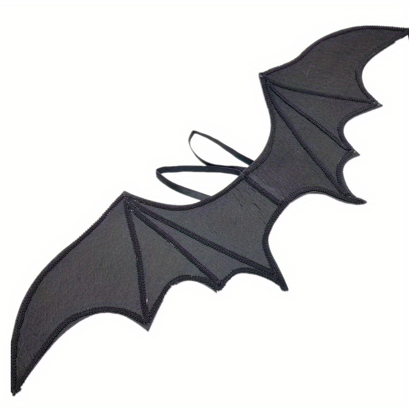 TEMU Nouvelles ailes de chauve-souris d'Halloween transfrontalières, grandes ailes de chauve-souris à en dentelle main pour costume de spectacle de
