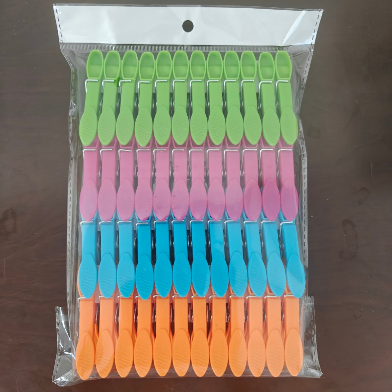 

40-pack Assorted Colors Heavy-duty Plastic Clothespins, Weatherproof Laundry Pegs With Strong Springs, For Secure Air-drying And Crafting