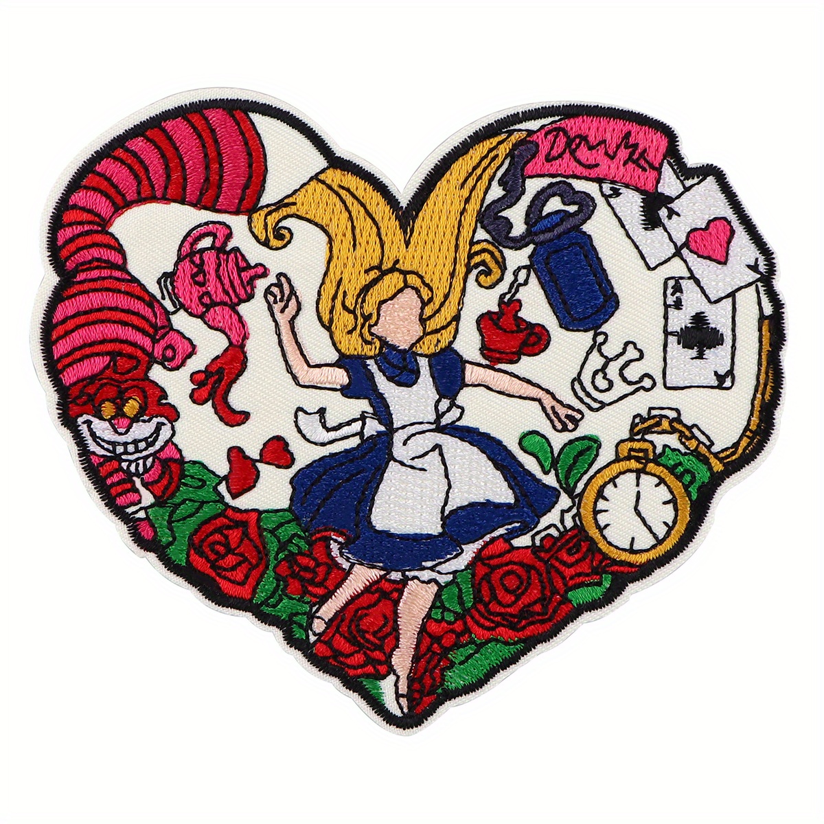 DIY Patches For Clothing Iron On Embroidered Sew Applique Cute Patch Fabric Badge DIY Apparel Accessories