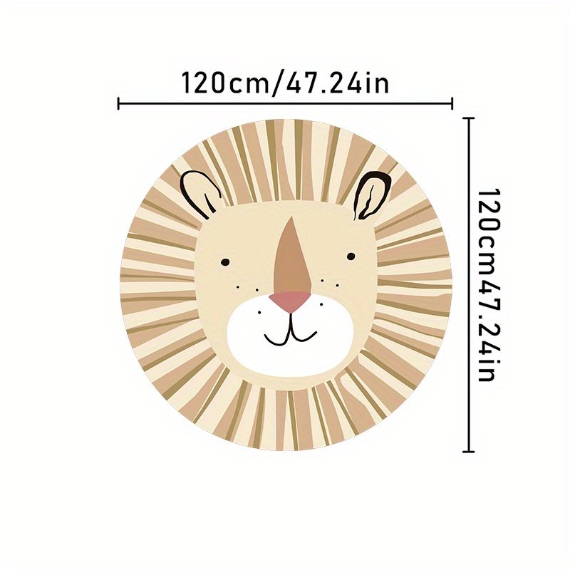 Image of Imitation Cashmere 1000g/㎡ Cartoon Soft Anti-fall Rug For Bedroom, Plush Carpet For Living Room, Cute Washable Crawling Rug For